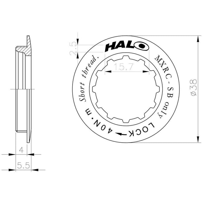 Halo BMX Racing Halo MXRC Cassette Lockring