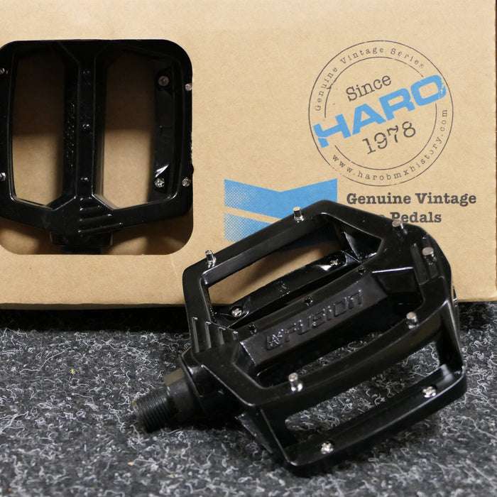Haro Old School BMX Black / 1/2 Inch Haro Fusion DX Alloy Pedals