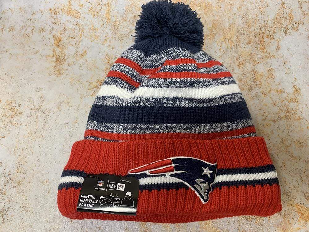 New Era England Patriots Black 2019 NFL Sideline Home Sport Knit Hat