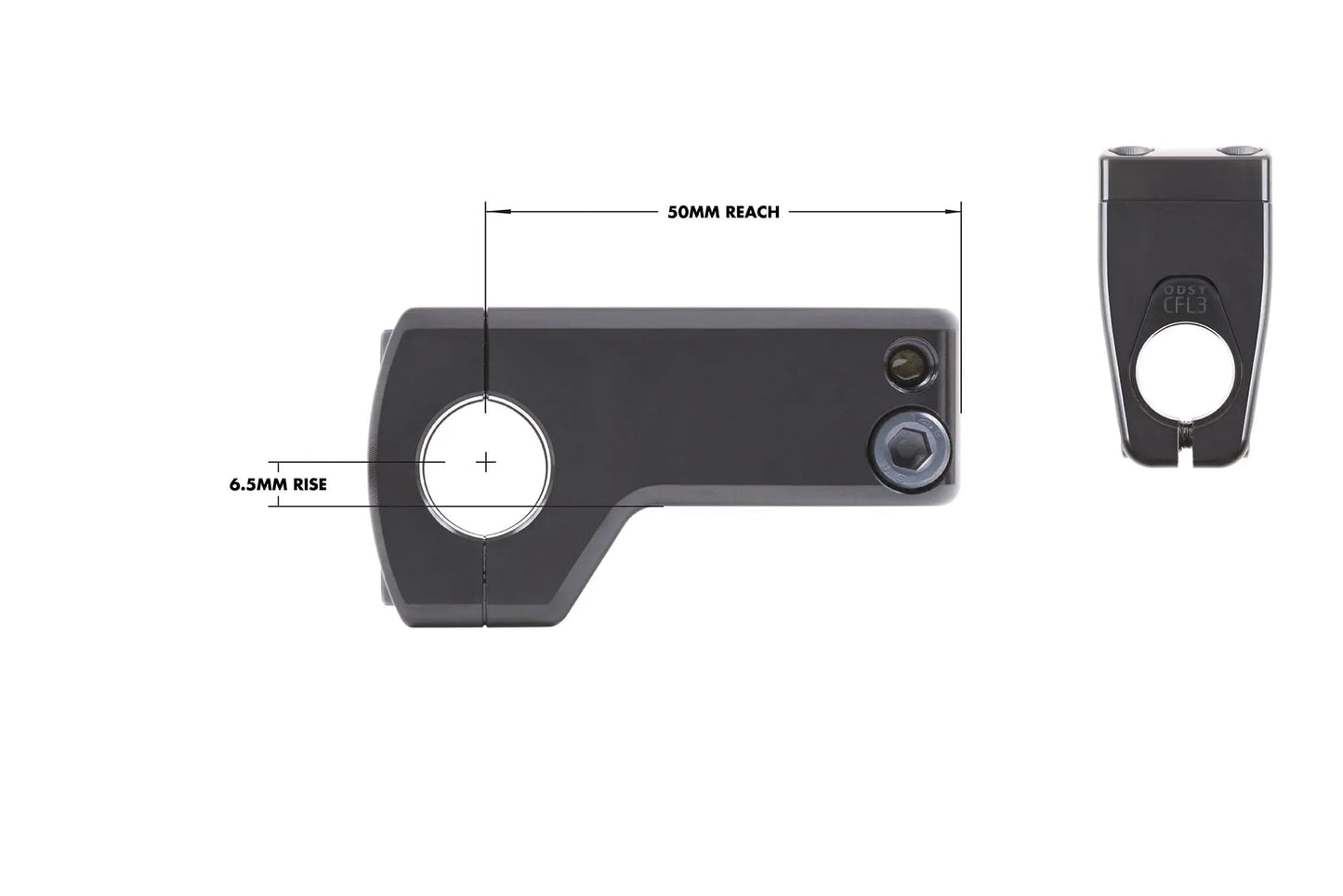 Odyssey BMX Parts Black Odyssey CFL3 Front Load Stem