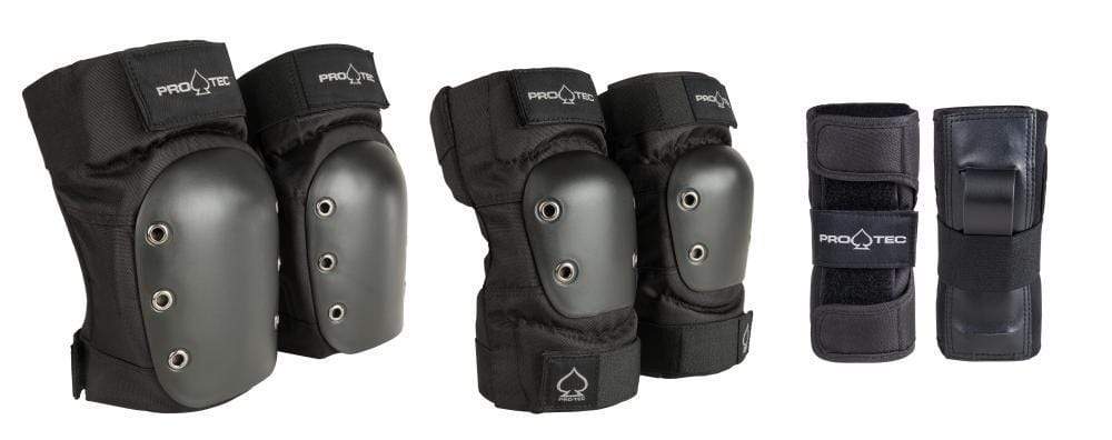 Pro-Tec Protection Black / Youth Small Pro-Tec Street Gear Junior 3-Pack Pad Knee Elbow Wrist Set