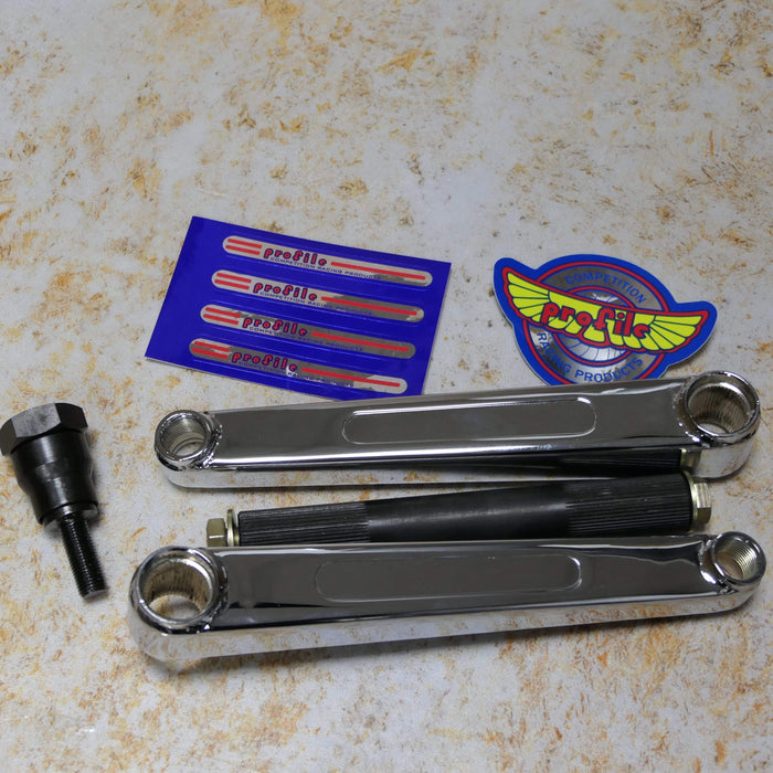 Profile Racing Old School BMX 175mm Profile Racing Vintage Box Crank Kit with Spider and Bottom Bracket