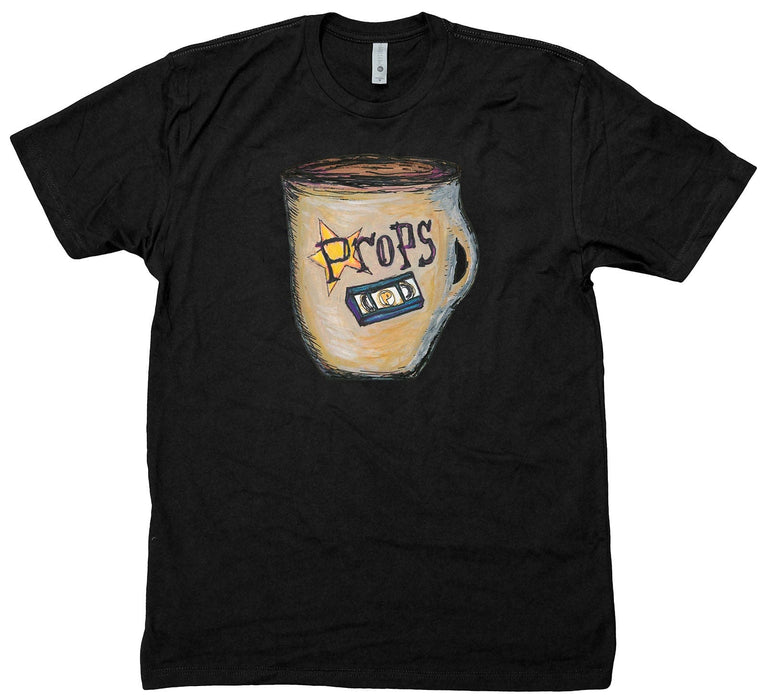 Props Clothing & Shoes Black / Small Props Road Coffee and VHS Transfer T-shirt