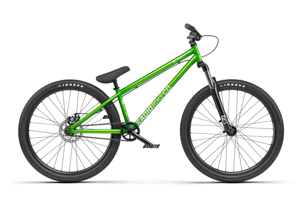 Radio BMX Bikes Radio 2021 Asura 26 Inch Dirt Jump Bike Metallic Green