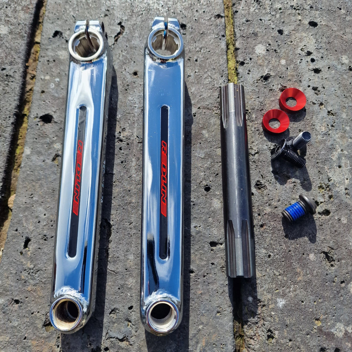 Redline Old School BMX 175mm Redline Flight Cranks Chrome