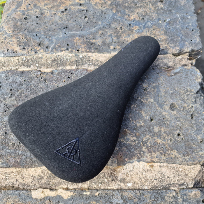 Relic BMX Parts Black / Slim / Railed Relic Choice Slim Railed Microfibre Seat with Embroidered Logo