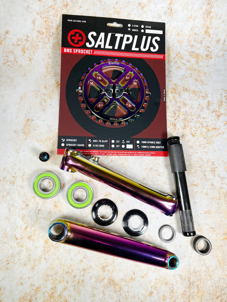 Salt Plus Pro 48 Spline BMX Crank Kit with Manta Sprocket | Alans BMX