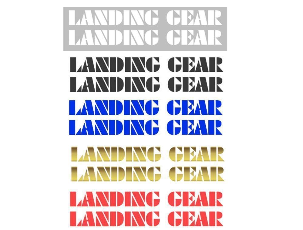 Landing Gear Lites Fork Decal set - baby blue