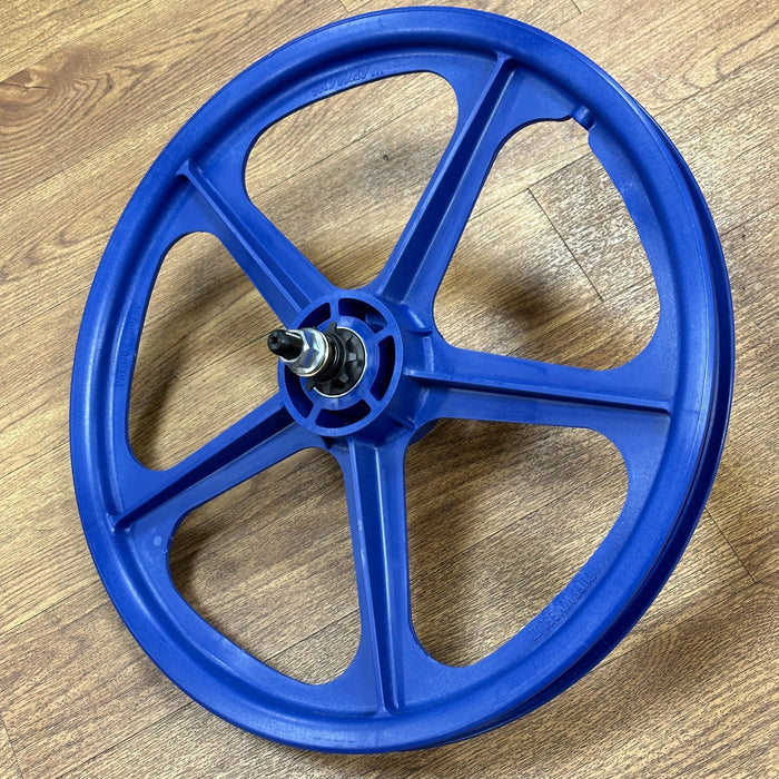 Skyway BMX Parts Blue Skyway Tuff Wheels Mag 9T Cassette Pair Front and Rear