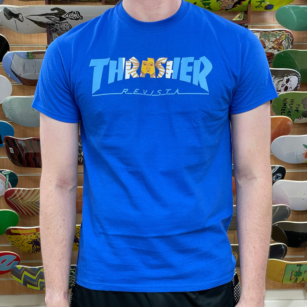 Royal blue clearance thrasher shirt