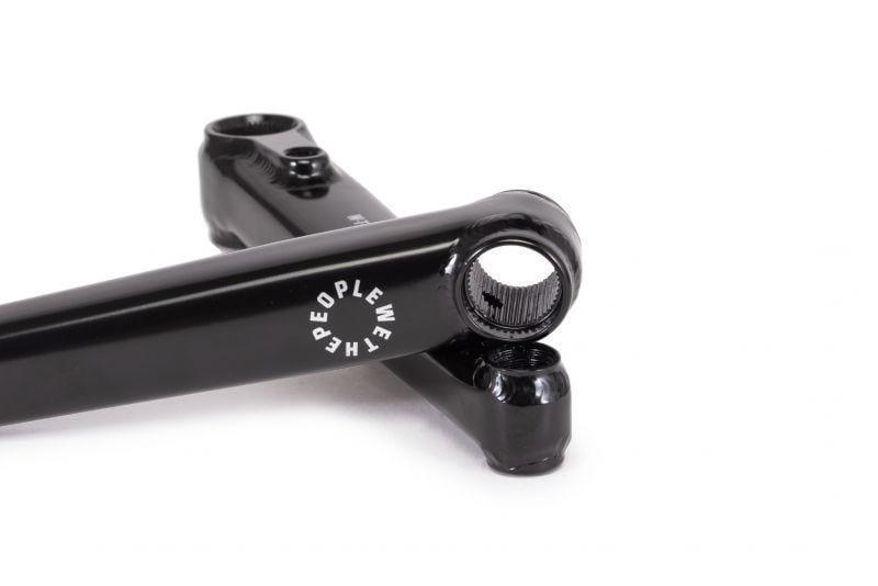 We The People Logic Cranks with Bottom Bracket Gloss Black
