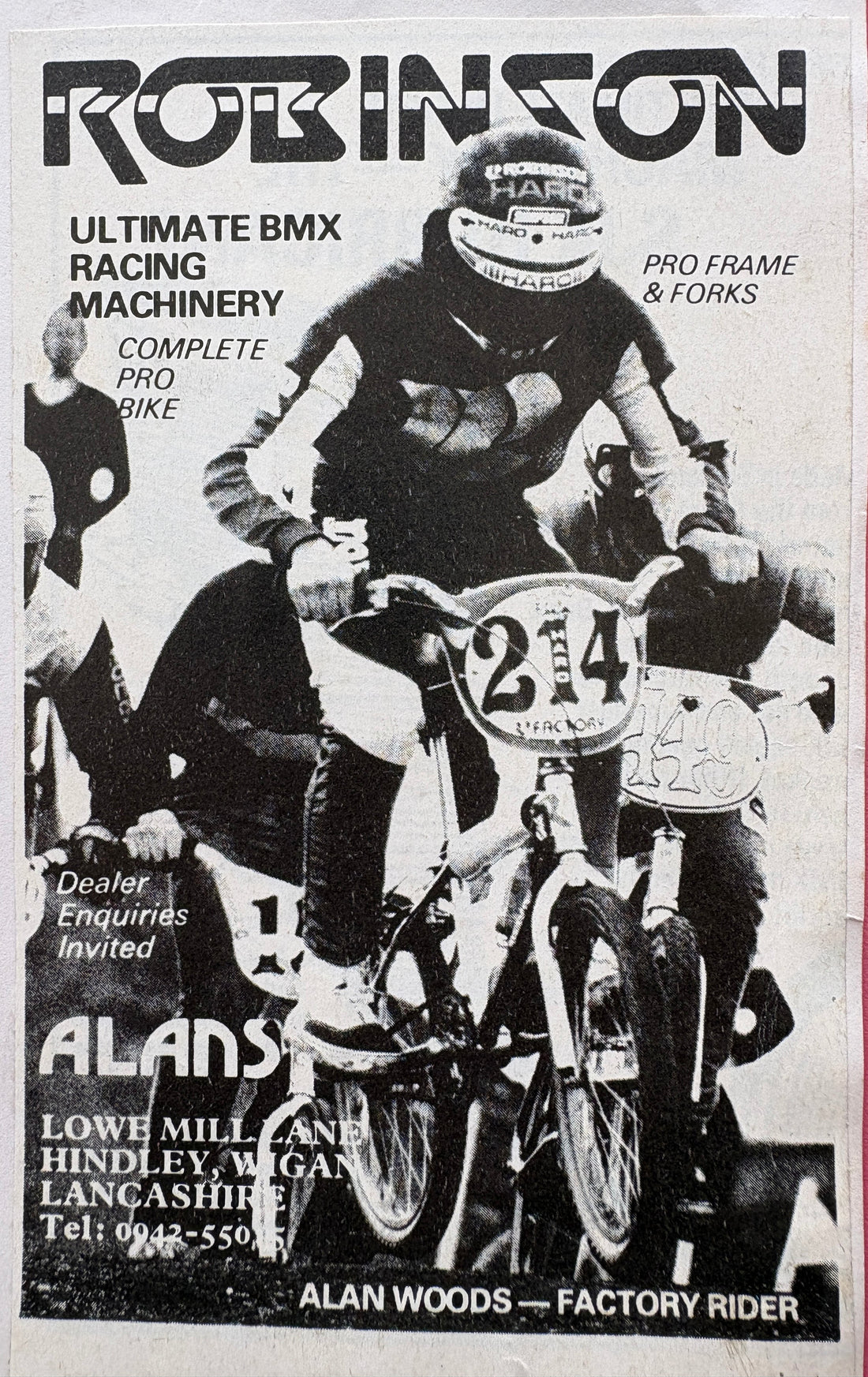 Alans BMX 45 Years: Robinson Ad 1981