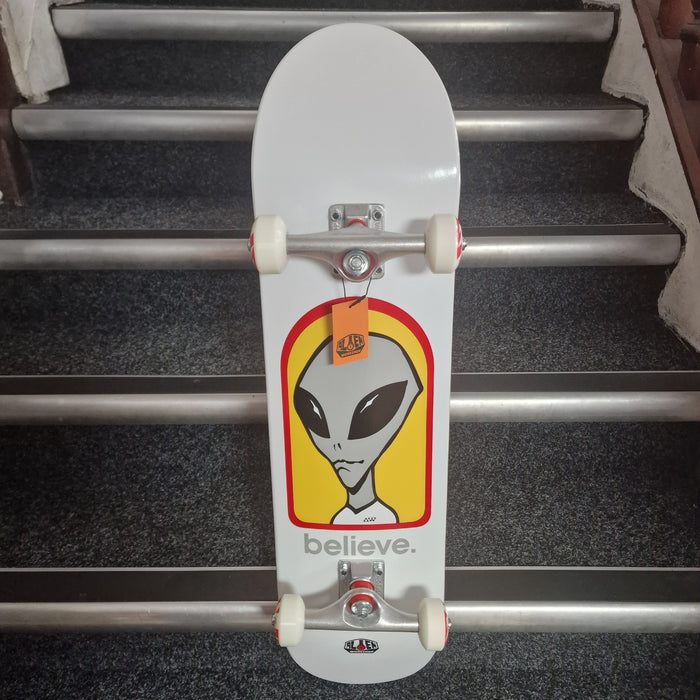 Alien Workshop Believe Complete Skateboard White 8"