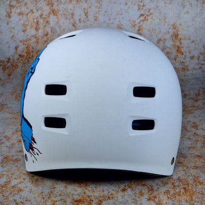 Bullet x Santa Cruz Screaming Hand Helmet White