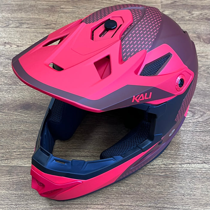 Kali Zoka Stripe Full Face Helmet Red / Burgundy