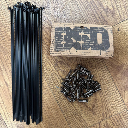 BSD Double Butted Spokes and Nipples 40 Pack