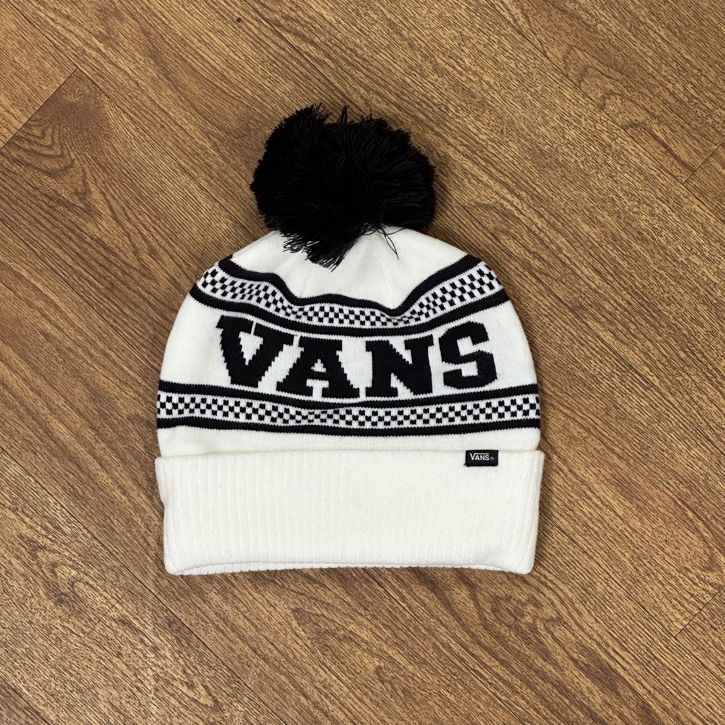 Vans Check Pom Beanie Marshmallow