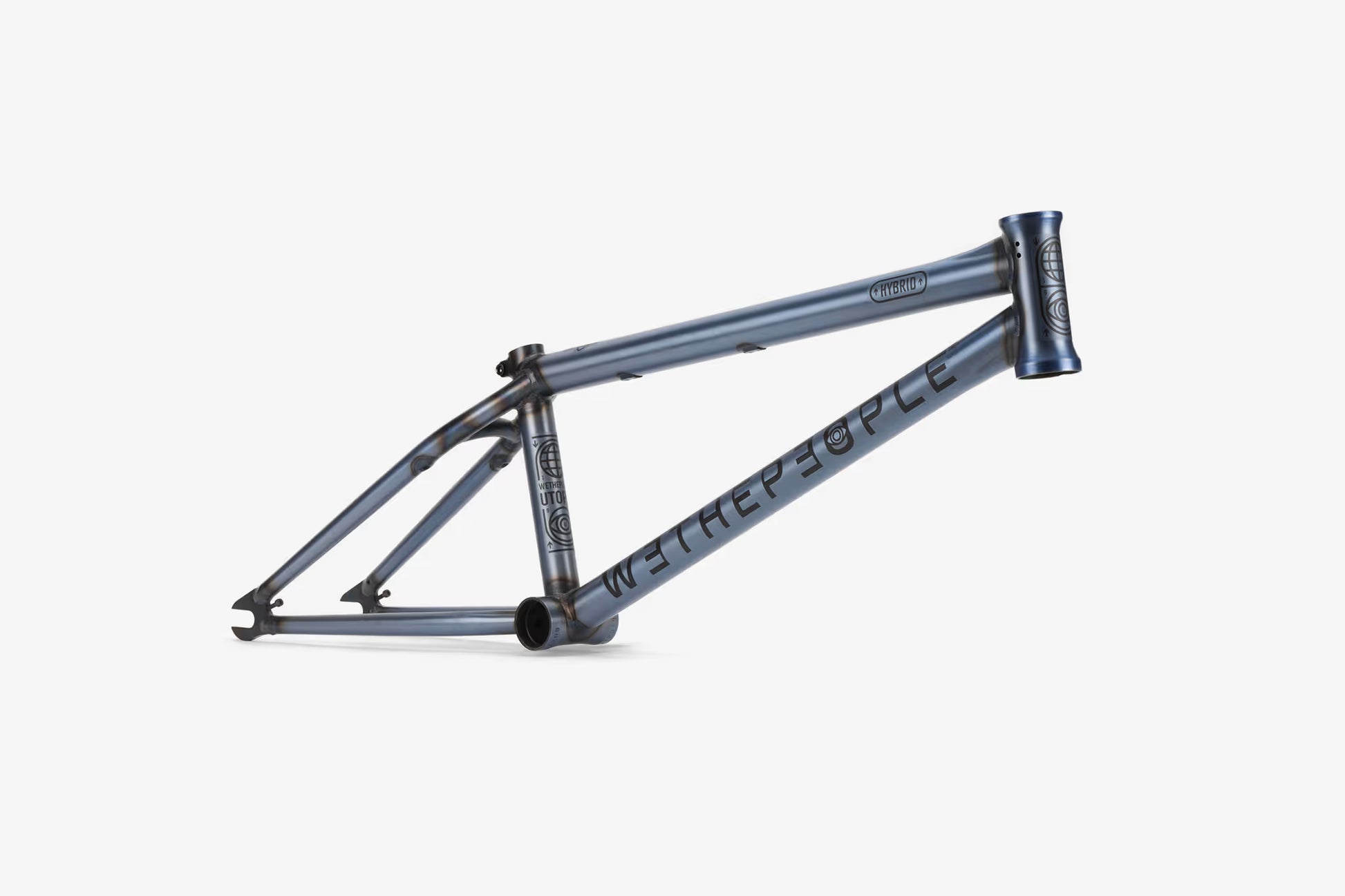 We The People BMX Flatland We The People Utopia V1 Hybrid Frame Matt Trans Steel Grey