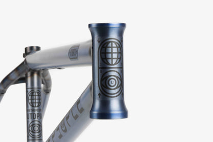 We The People BMX Flatland We The People Utopia V1 Hybrid Frame Matt Trans Steel Grey