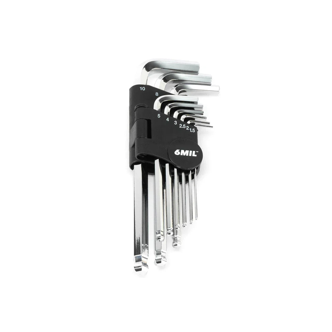 6MIL 6MIL HS-02 Hex 9-Piece Allen Key Set 1.5–10 mm