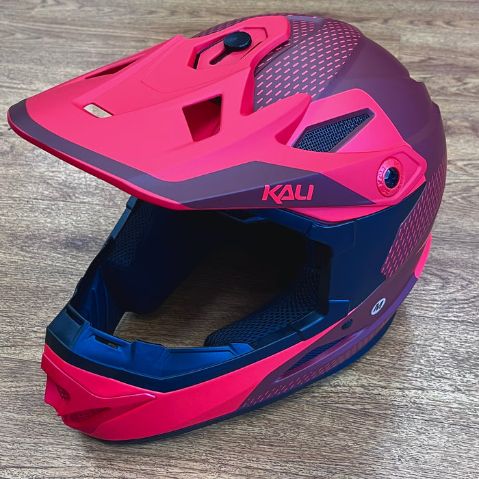 Kali Zoka Stripe Full Face Helmet Red / Burgundy