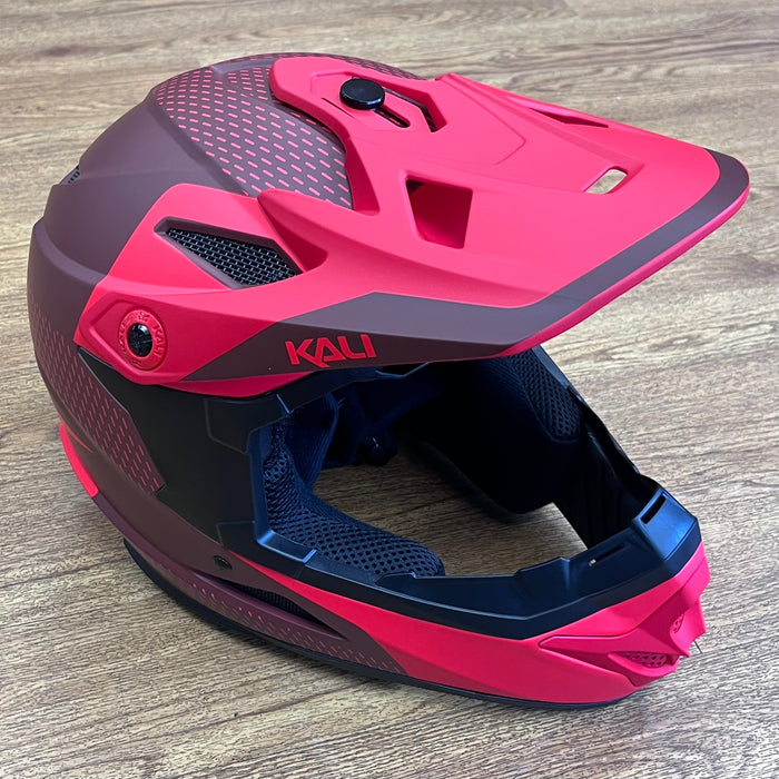 Kali Zoka Stripe Full Face Helmet Red / Burgundy