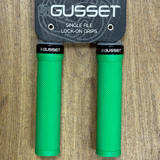 Gusset Single File Lock-On Grips