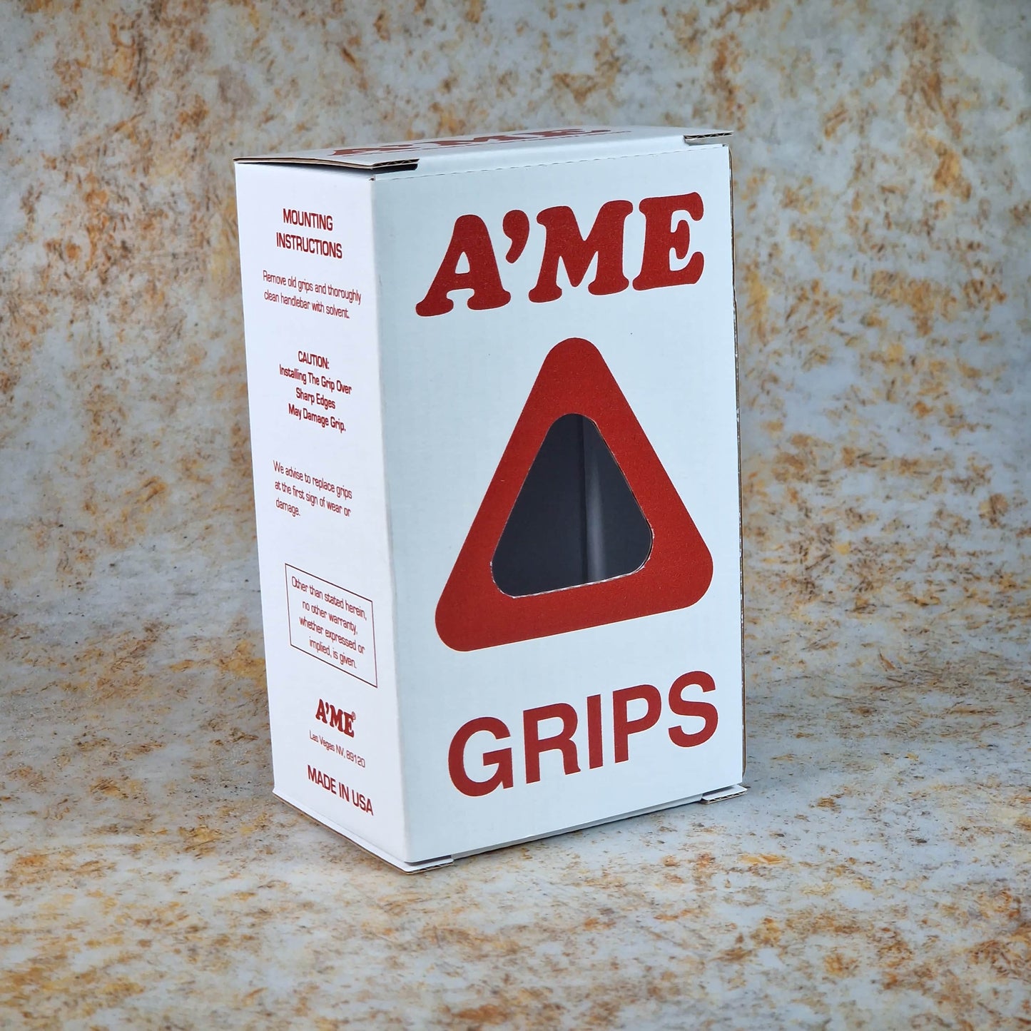 A'ME Old School BMX A'ME BMX Double Bubble Font Round Grips with Box