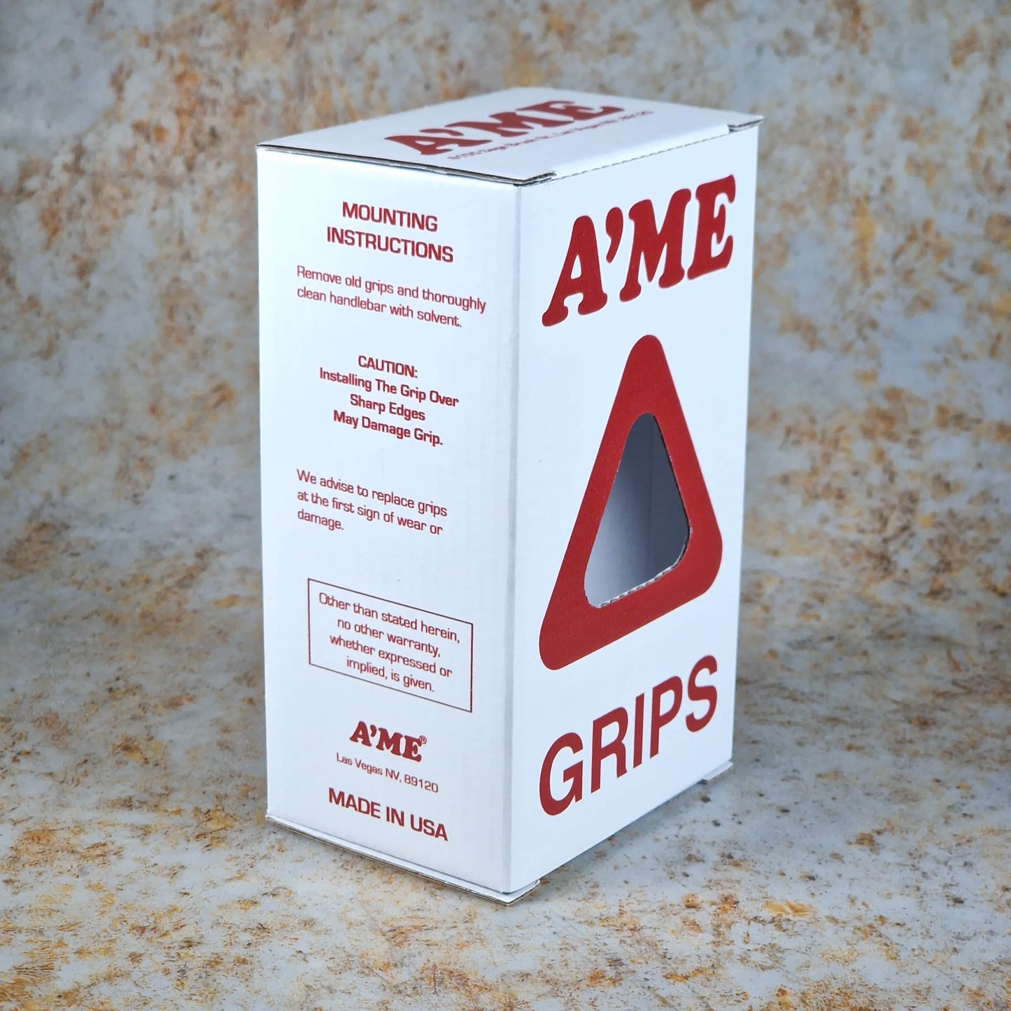 A'ME Old School BMX A'ME BMX Double Bubble Font Round Grips with Box