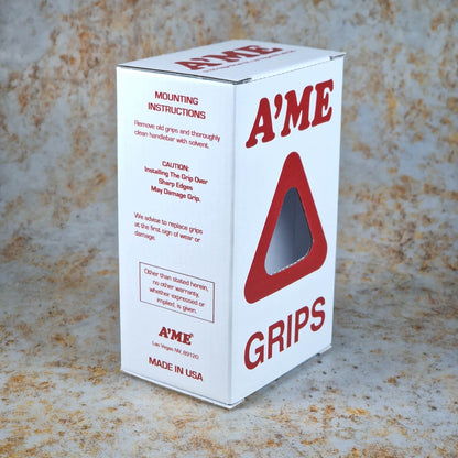 A'ME Old School BMX A'ME BMX Double Bubble Font Round Grips with Box