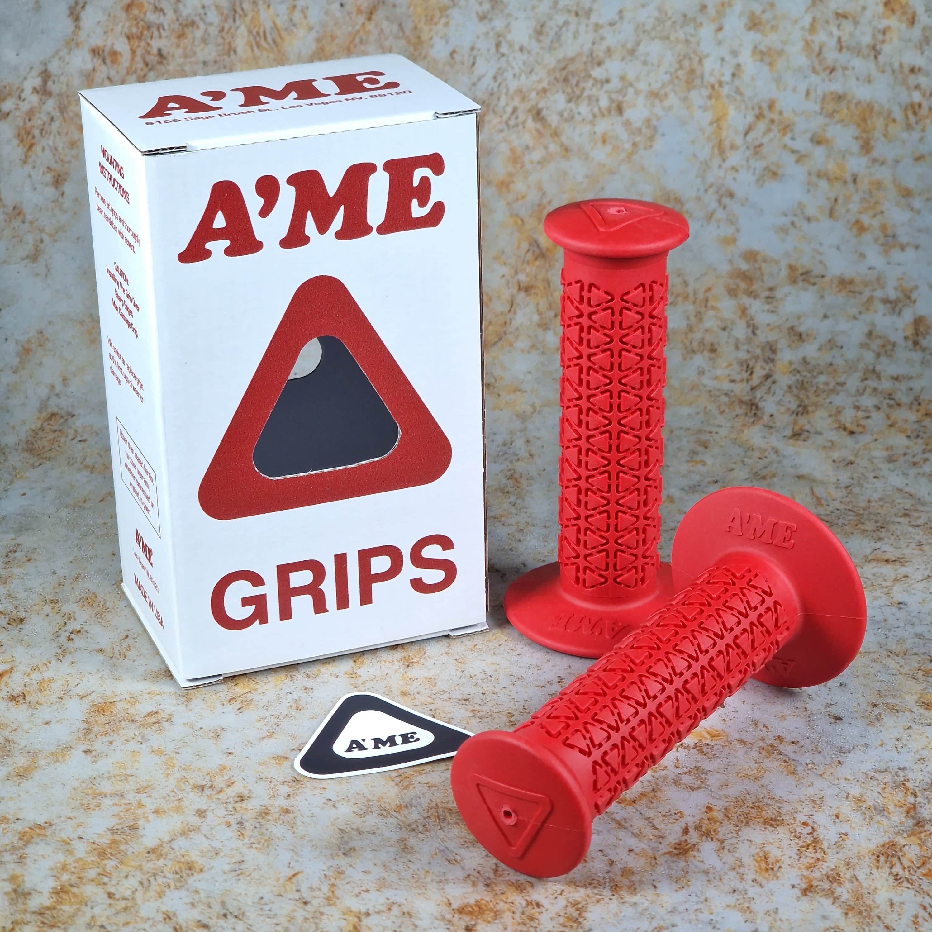 A'ME BMX Double Bubble Round Old School BMX Grips with Box | Alans BMX