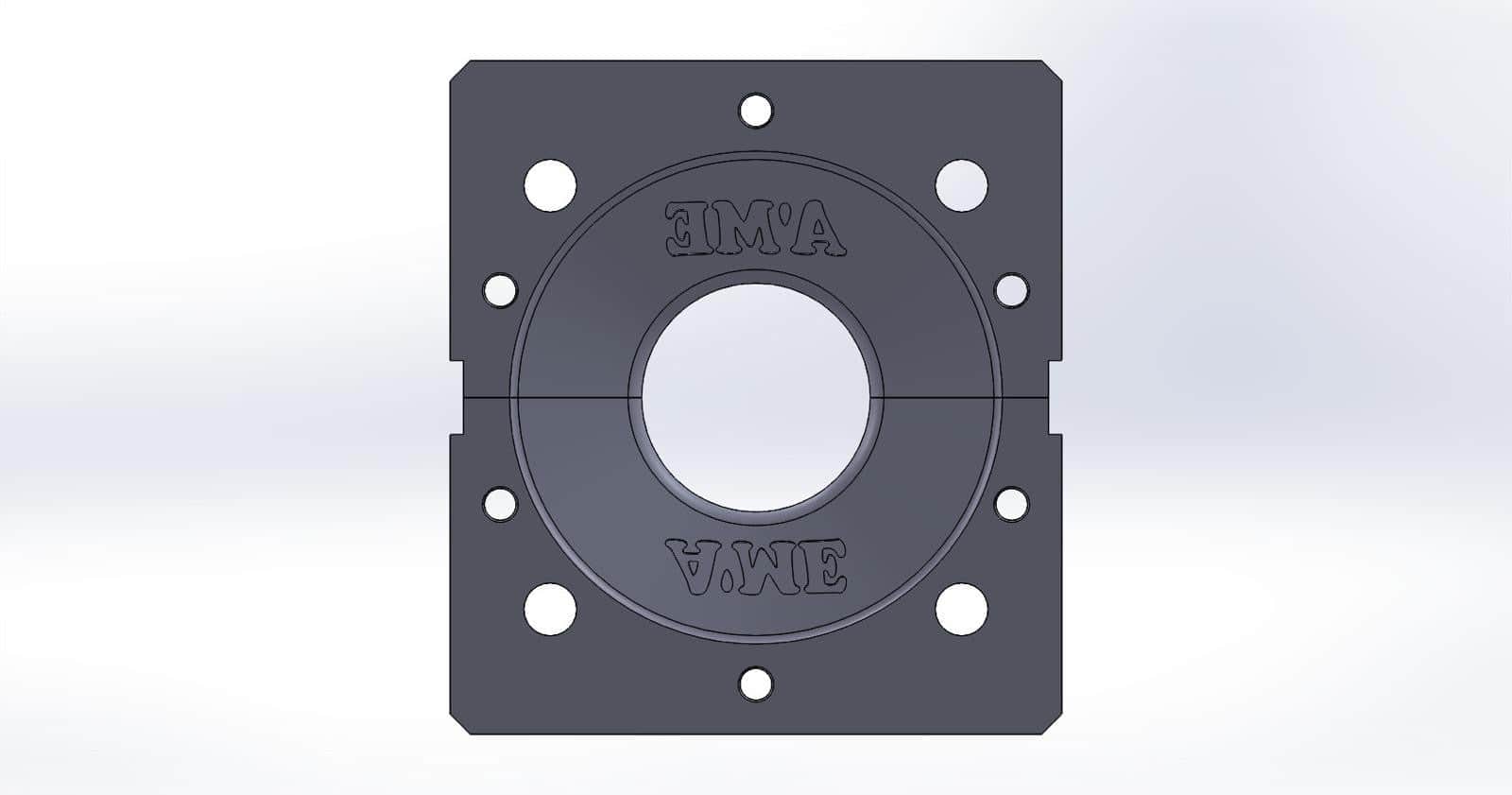 A'ME Old School BMX A'ME BMX Double Bubble Font Tri Grips with Box