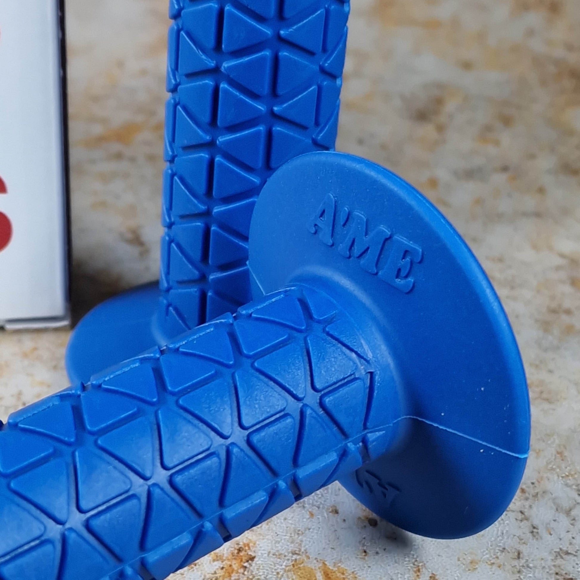 A'ME Old School BMX A'ME BMX Double Bubble Font Tri Grips with Box