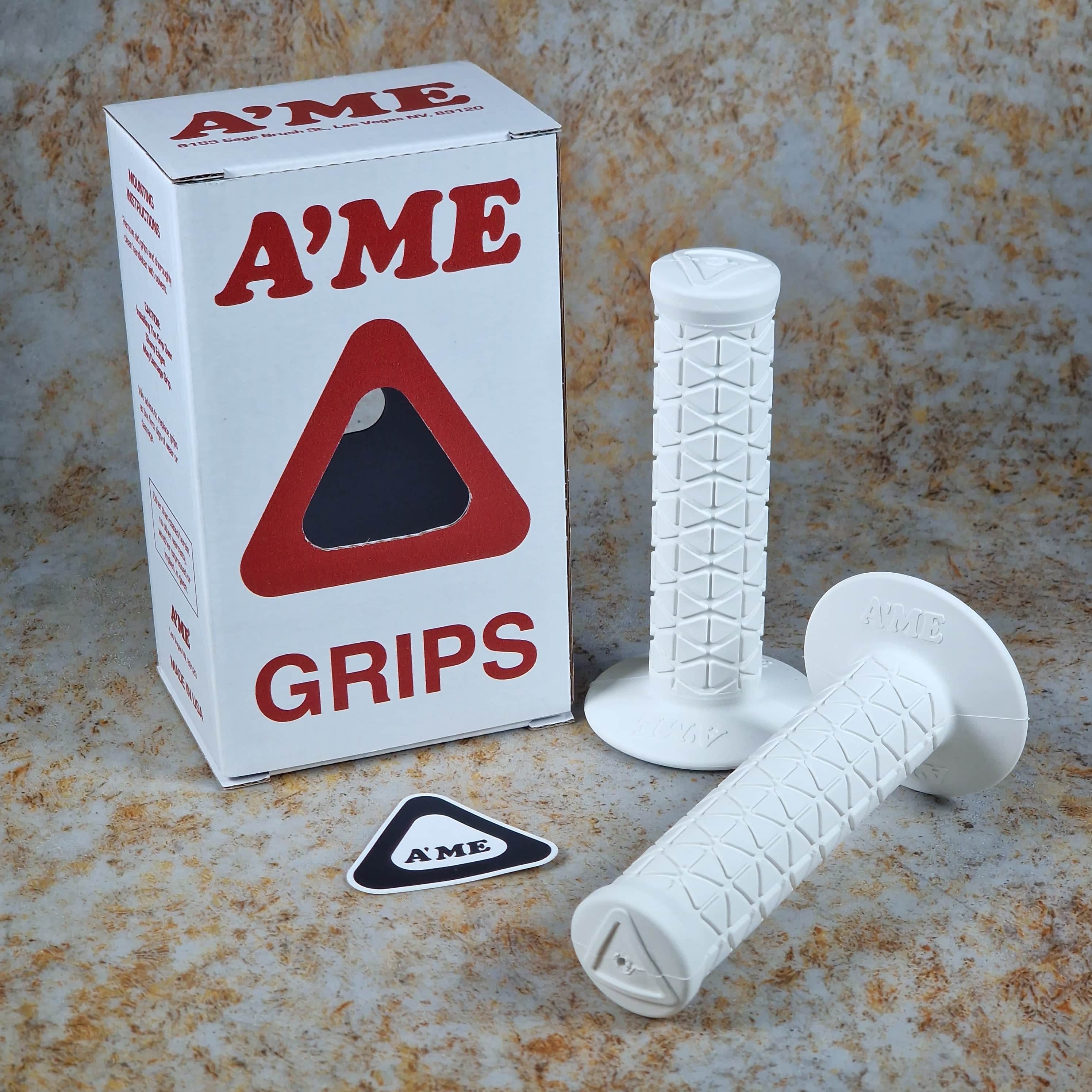 A'ME BMX Double Bubble Tri Old School BMX Grips with Box | Alans BMX