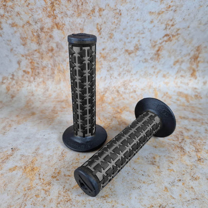 A'ME Old School BMX Black over Grey A'ME BMX Dual Grips