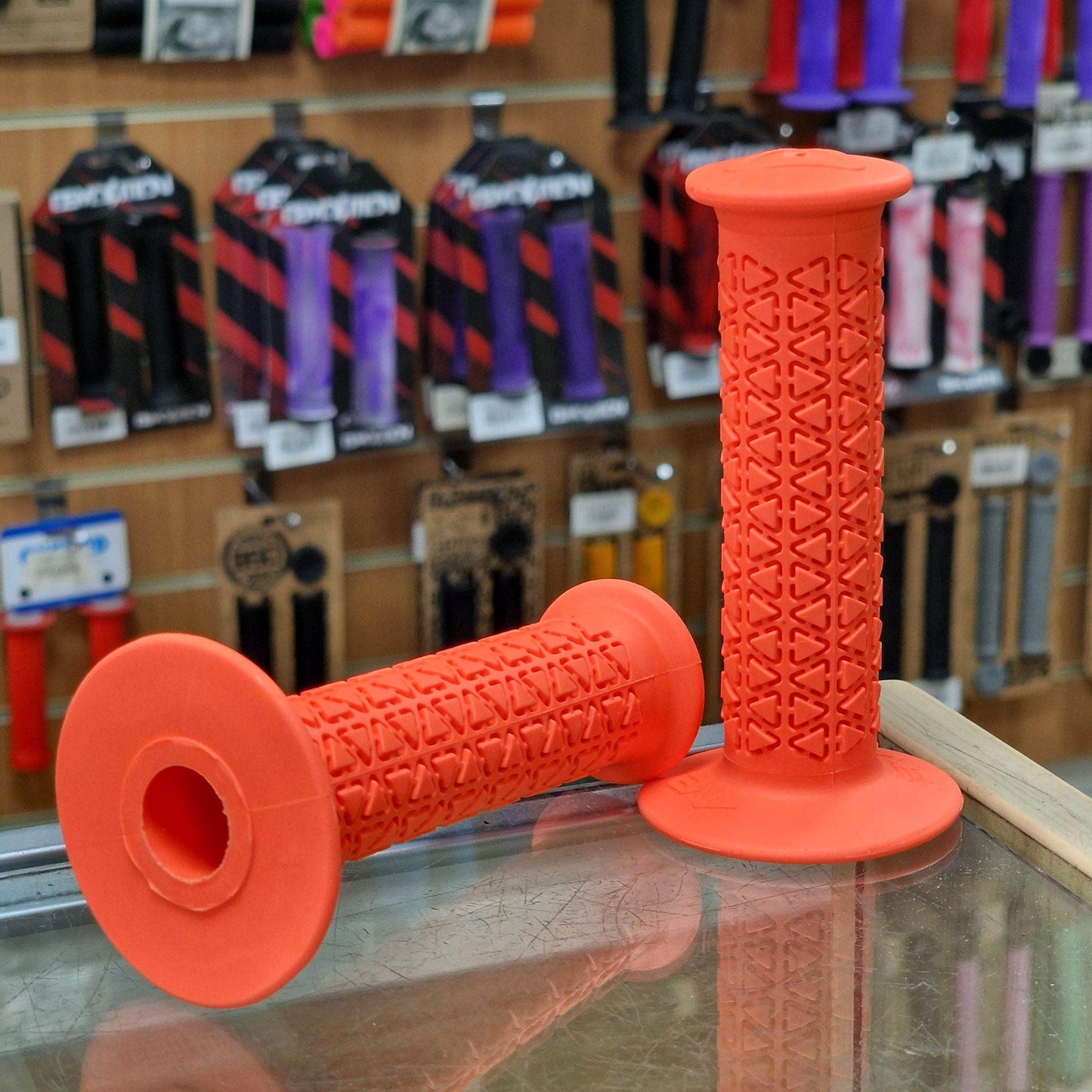 A'ME Old School BMX Fluroescent Orange A'ME BMX Round Grips