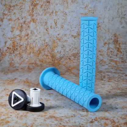 A'ME Old School BMX Light Blue A'ME BMX Super Tri Grips with Flange