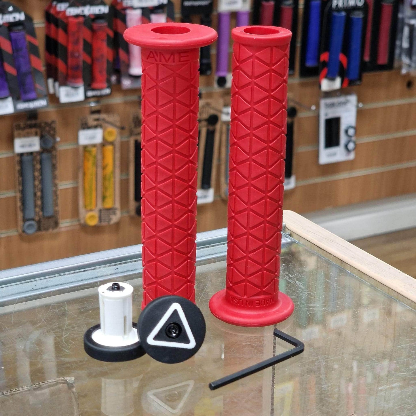 A'ME Old School BMX A'ME BMX Super Tri Grips with Flange