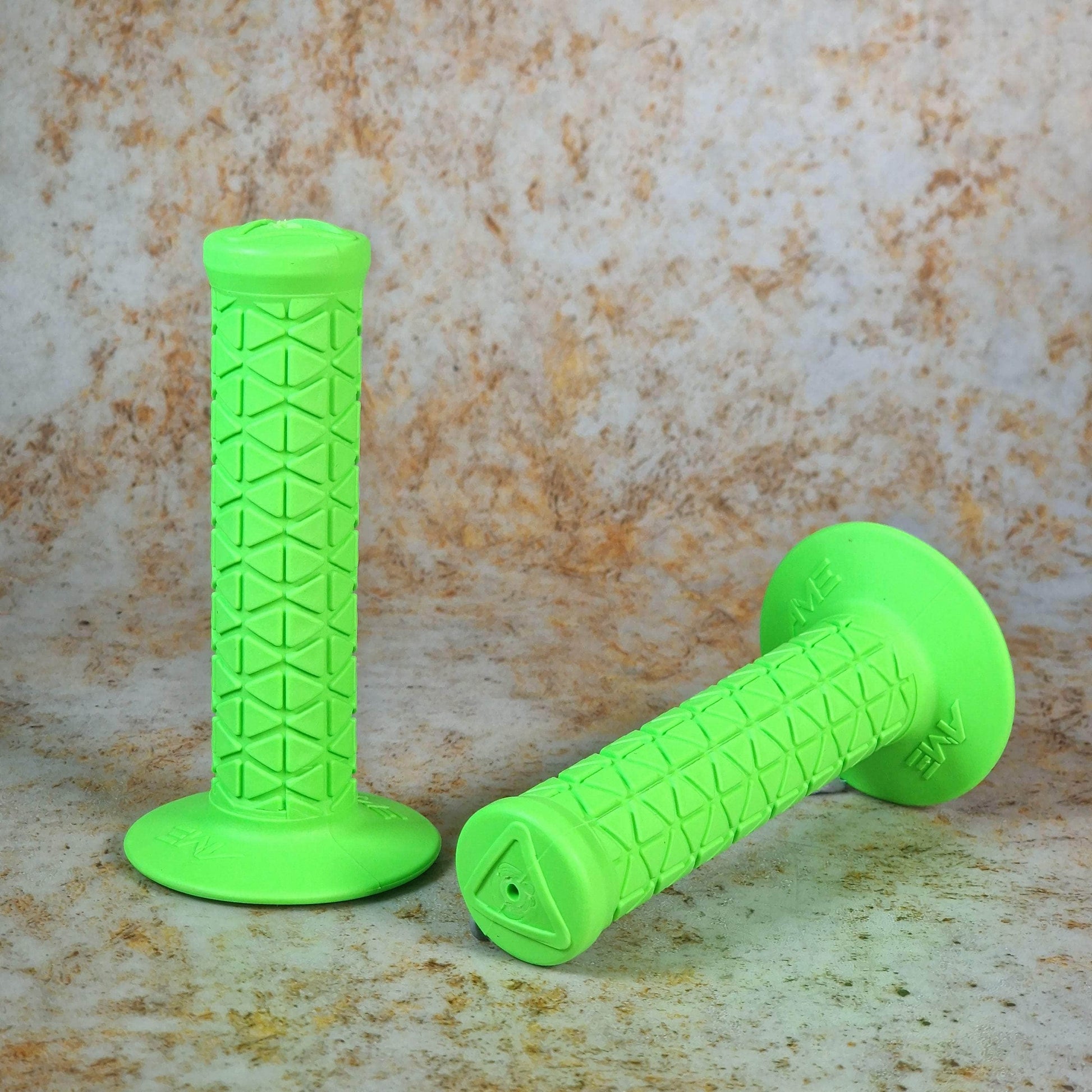 A'ME Old School BMX Fluroescent Green A'ME BMX Tri Grips