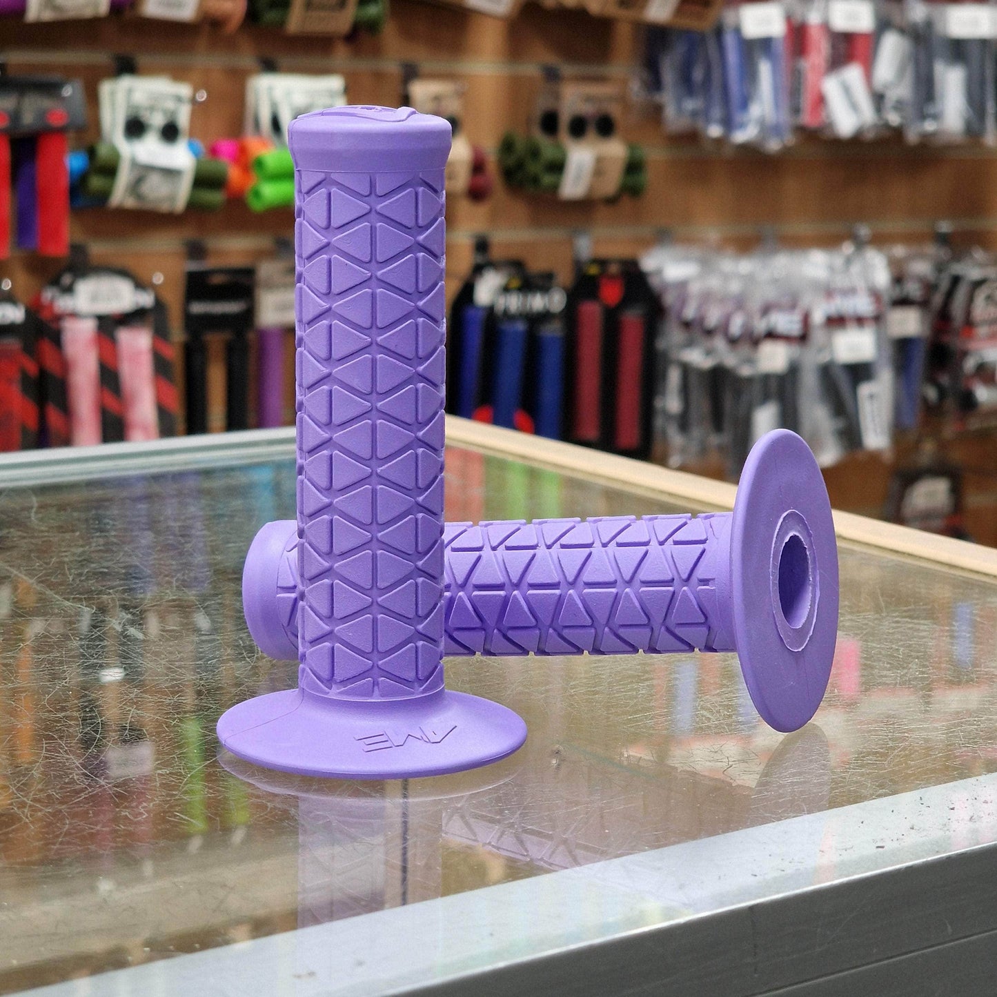 A'ME Old School BMX Lavender A'ME BMX Tri Grips