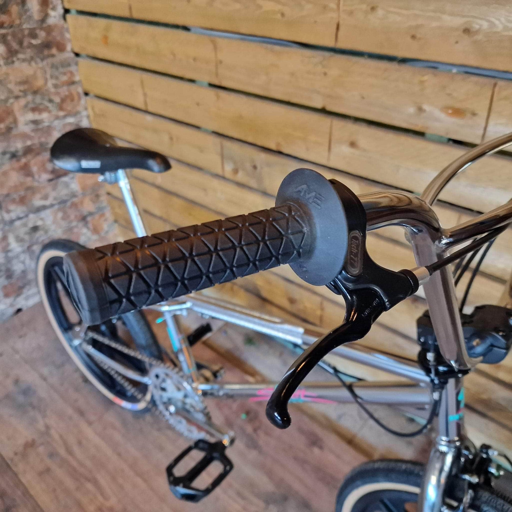 Impugnature Bmx Old School Tri Colore Rosa Pastello Impugnature BMX A'ME Old School – Colore Rosa Pastello, Stile Retrò, Made In USA Impugnature Bmx Old School Rosa - Foto 9