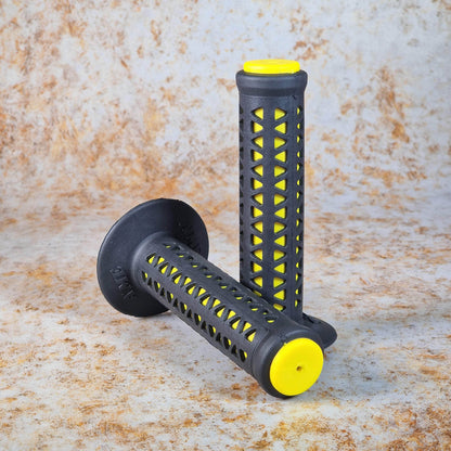 A'ME Old School BMX Black over Yellow A'ME BMX Unitron Grips