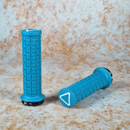 A'ME BMX Racing Maui Blue A'ME Mini Lock-On Tri Grips
