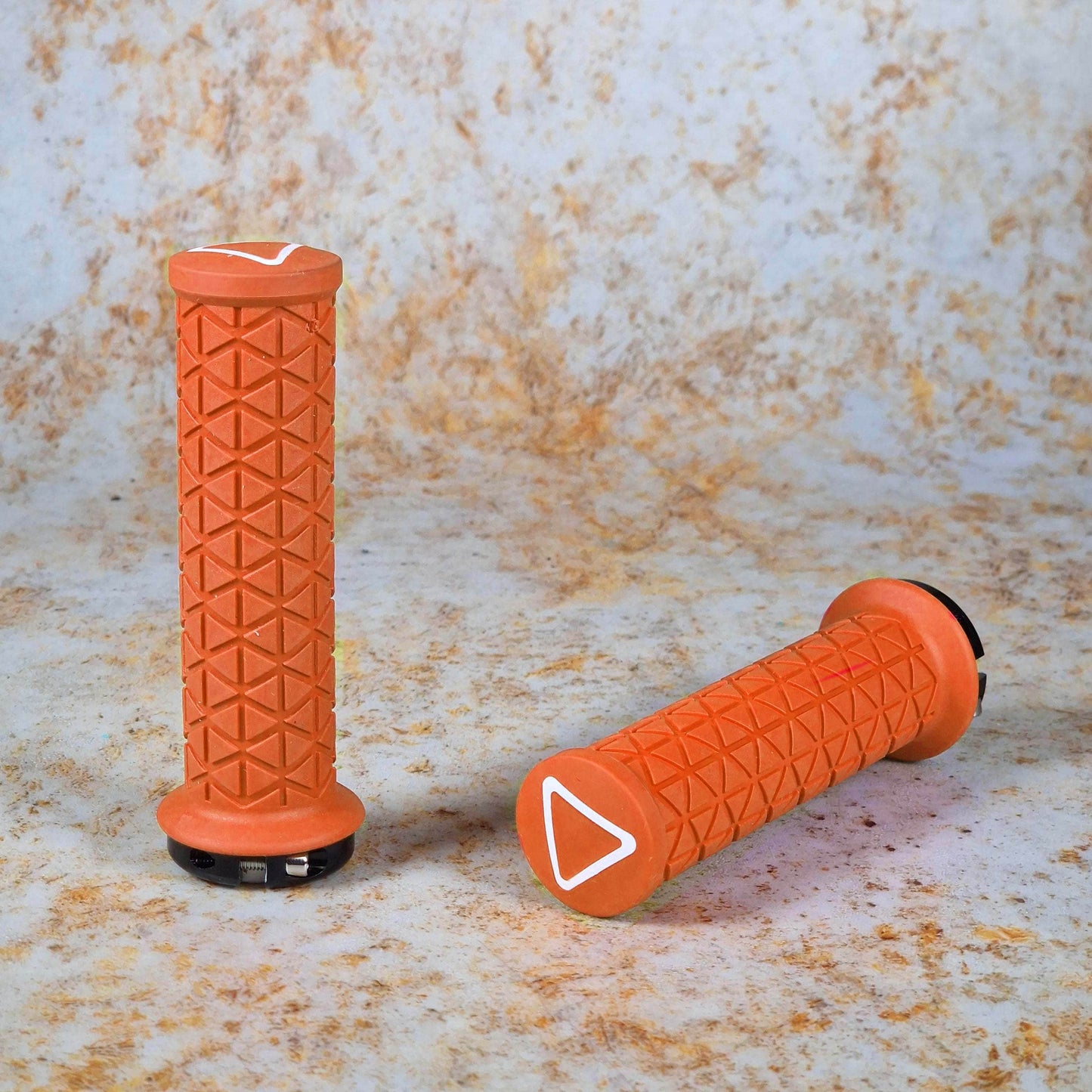 A'ME BMX Racing Orange A'ME Mini Lock-On Tri Grips