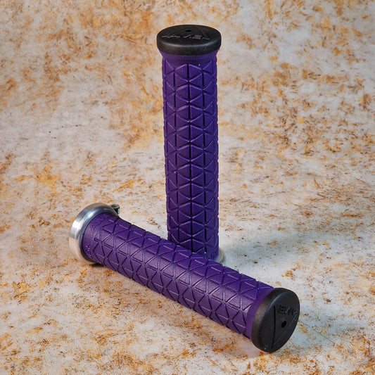 A'ME BMX Racing Purple A'ME Tri 1.1 Lock On Grips