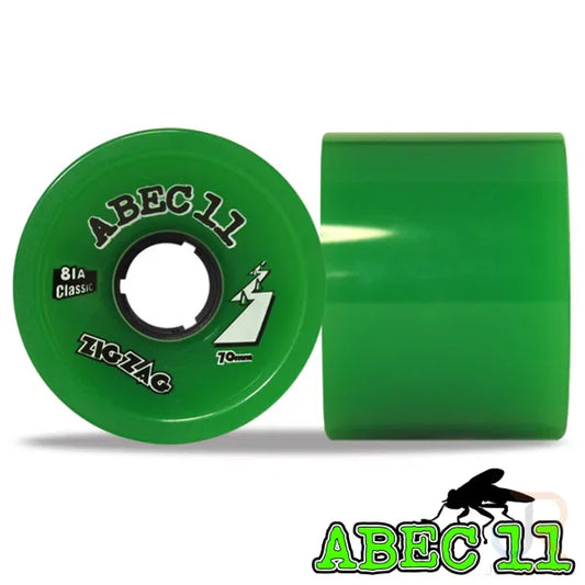 Abec 11 Skateboards Green / 70mm Abec 11 Classic Zig Zag 70mm Skateboard Wheels 81a Green