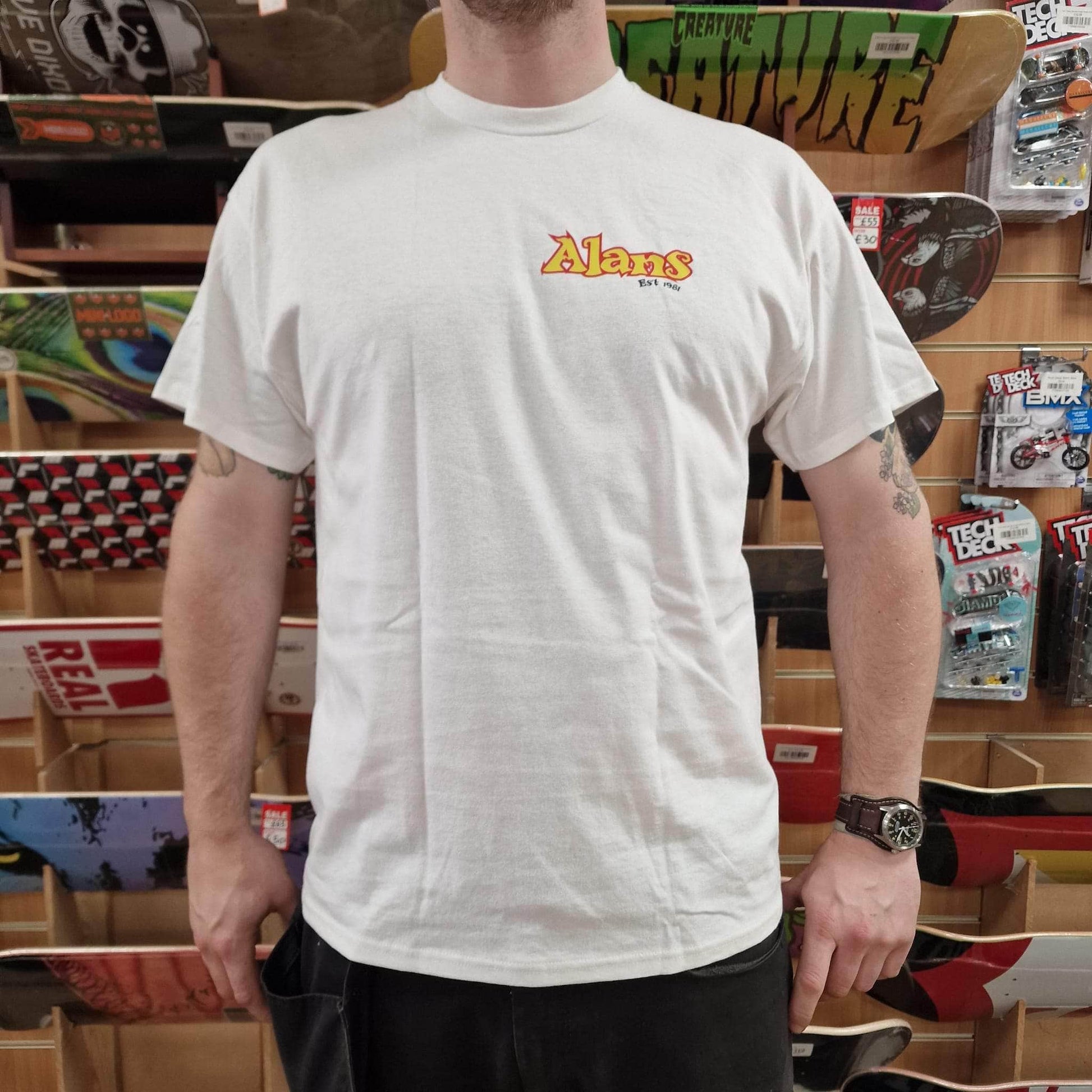 Alans BMX Clothing & Shoes Alans 99a T-shirt White