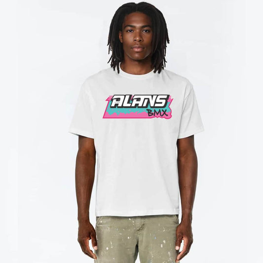 Alans BMX Clothing & Shoes Alans BMX 88 Compe Boxy Fit T-shirt White