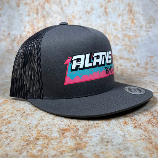 Alans BMX Clothing & Shoes Charcoal Alans BMX '88 Compe Snapback Cap Charcoal
