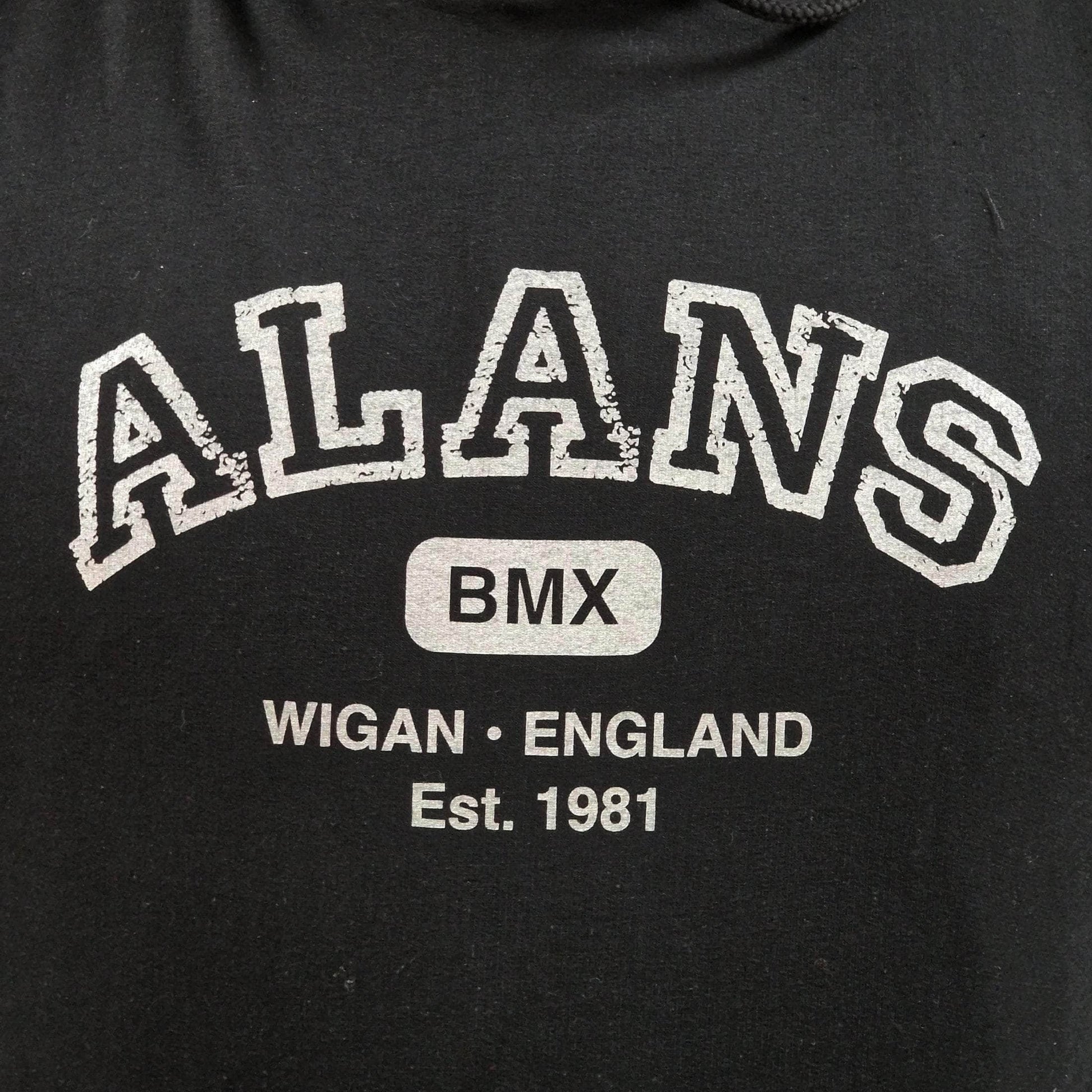 Alans BMX Clothing & Shoes Alans BMX Collegiate Adult Hoody Black / Grey